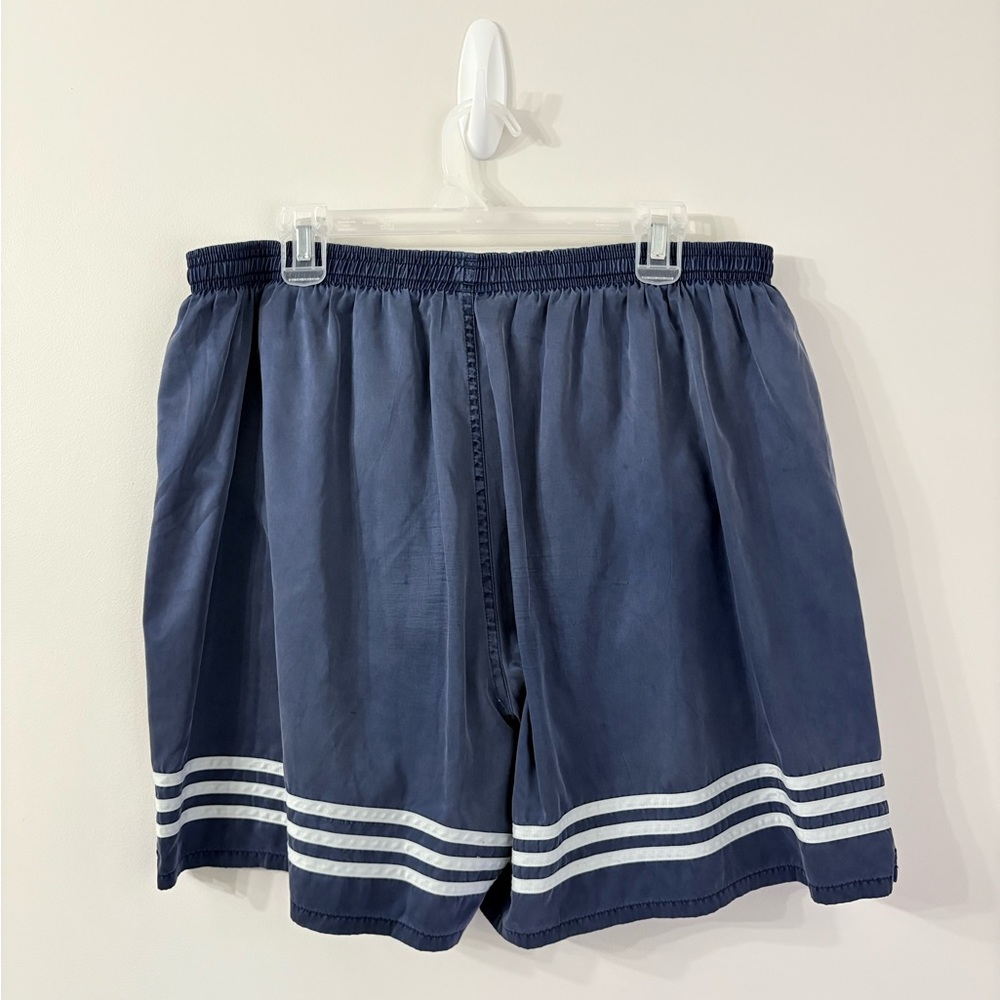 VINTAGE RARE ADIDAS Y2K Mens XL Lined Blue Athletic Soccer Football Shorts - Picture 3 of 7